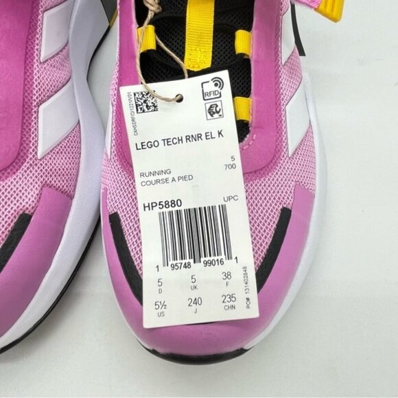 Adidas X Lego Tech Rnr El K Running Course a Pied HP5880 Shoes Youth Sz 5.5 - Picture 2 of 10